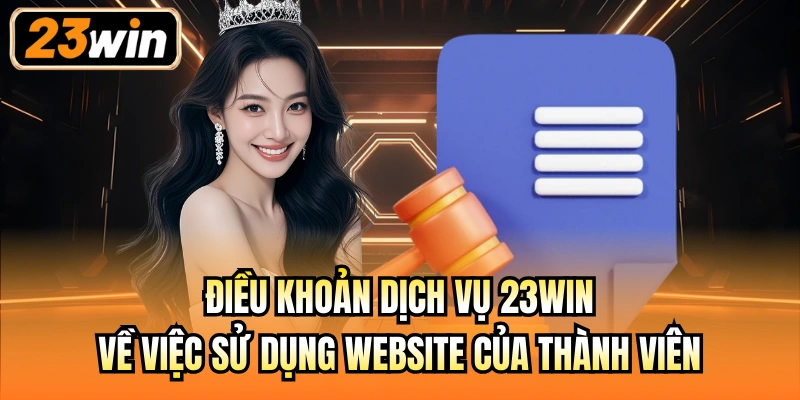 Điều khoản dịch vụ 23Win về việc sử dụng website của thành viên