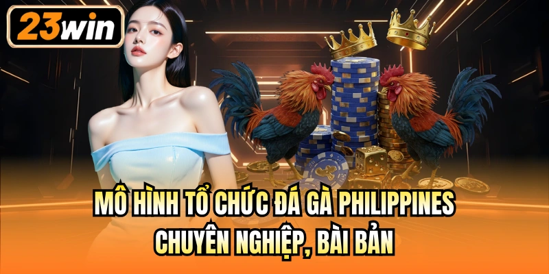 Mô hình tổ chức đá gà Philippines chuyên nghiệp, bài bản